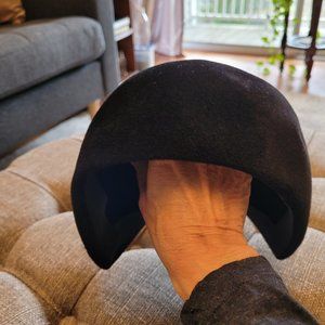 Black felt cloche hat VINTAGE Madcaps